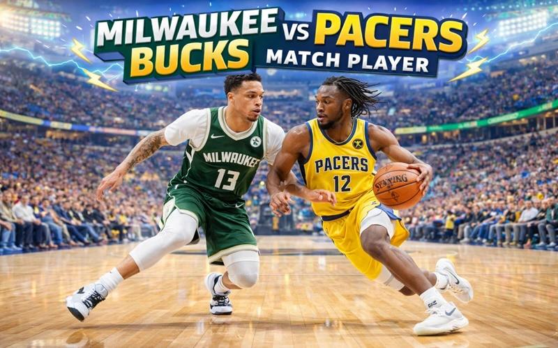 milwaukee bucks vs pacers match player stats